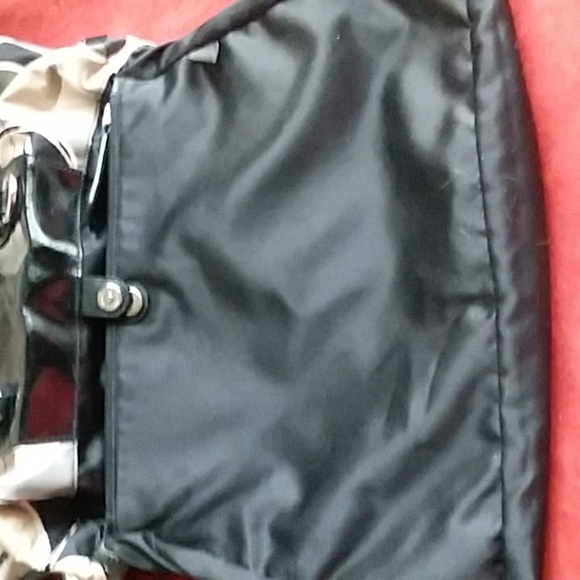 Coach Signature Leather/Satin Shoulder Bag VG Condition - Picture 9 of 16